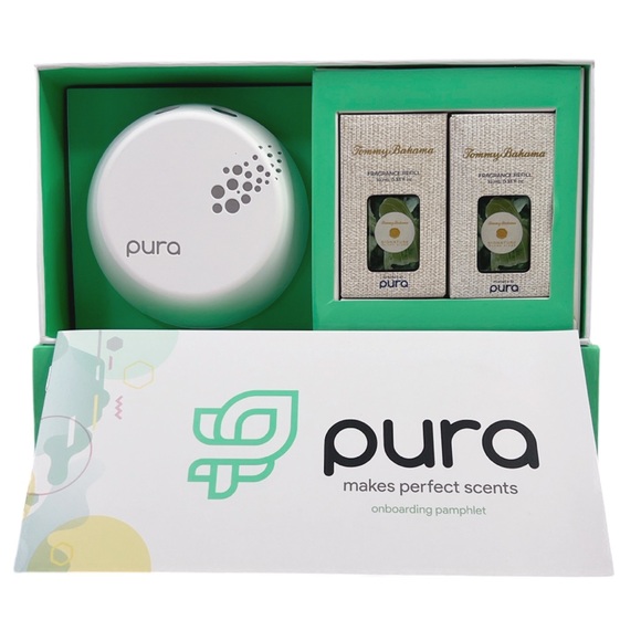 Pura Smart Home Fragrance Wi-Fi Diffuser Scent Nightlight 2 Refills Tommy Bahama - Picture 9 of 9